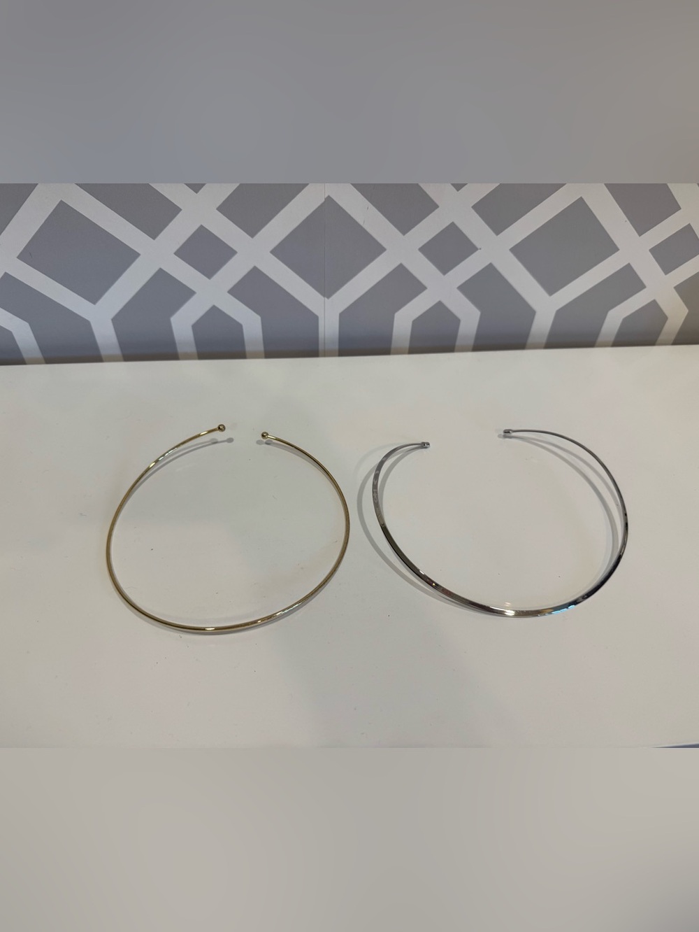 Minimal Open Chokers in Gold and Silver - Women's Jewelry